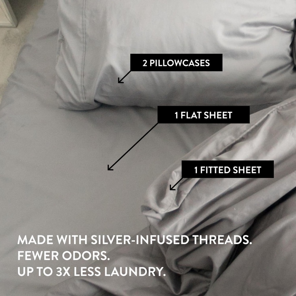 Miracle Made Queen Sheets, Stone